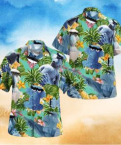 The Muppet Sam The Eagle Pineapple Tropical Summer Hawaiian Shirt