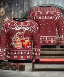 The Muppets Drummer Ludwig Christmas Ugly Sweater Party