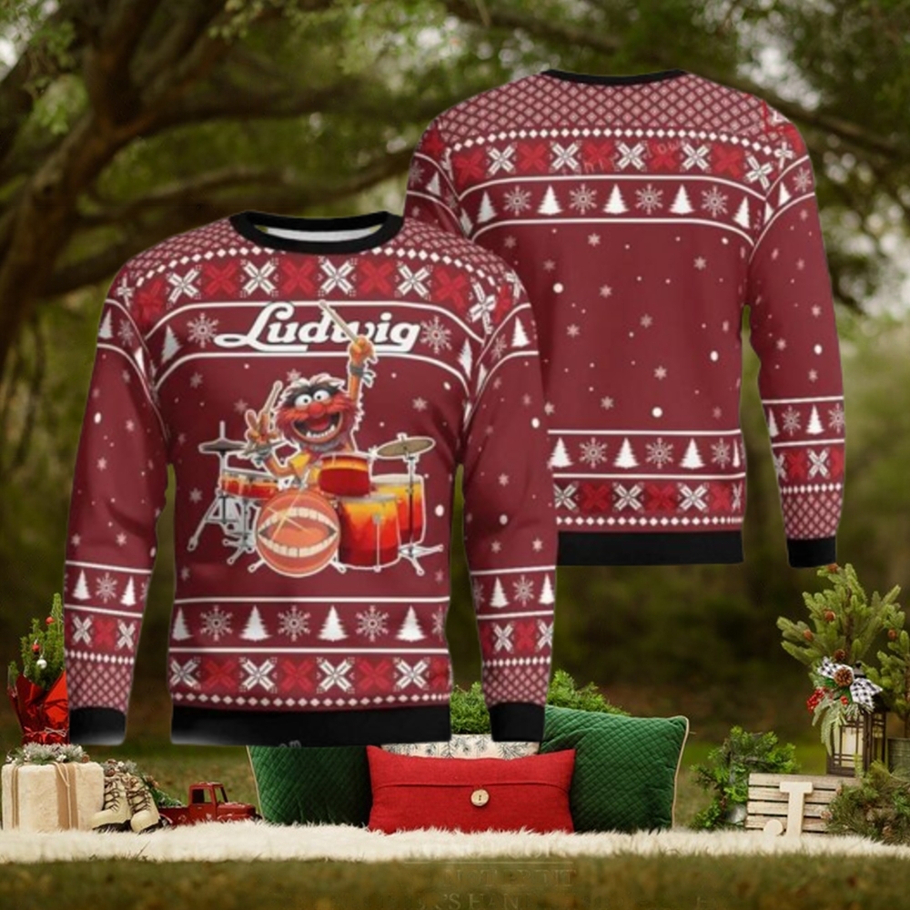 The Muppets Drummer Ludwig Christmas Ugly Sweater Party The Muppets Drummer Ludwig Christmas Ugly Sweater Party
