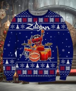 The Muppets Playing Drum Christmas Ugly Sweater Party
