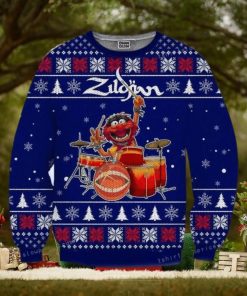 The Muppets Playing Drum Christmas Ugly Sweater Party