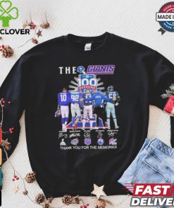 The NY Giants Players 100 Season Thank You For The Memoirs Signatures Shirt