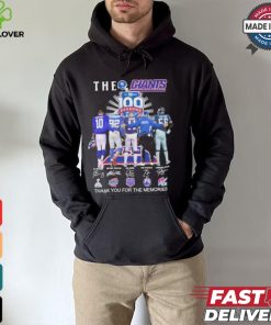 The NY Giants Players 100 Season Thank You For The Memoirs Signatures Shirt
