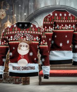 The Nap Before Christmas Sloth Family Gift Ugly Christmas Sweater