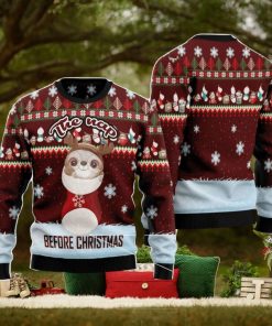 The Nap Before Christmas Sloth Family Gift Ugly Christmas Sweater