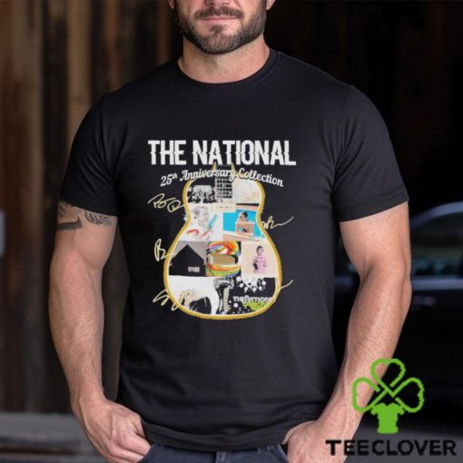 The National Band 25th anniversary Collection Guitar Signatures Shirt