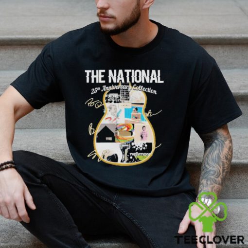 The National Band 25th anniversary Collection Guitar Signatures Shirt