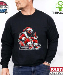 The Neighborhood Santa black Santa Christmas shirt