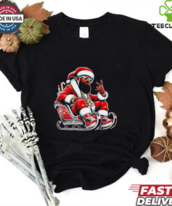 The Neighborhood Santa black Santa Christmas shirt