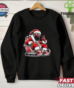 The Neighborhood Santa black Santa Christmas shirt