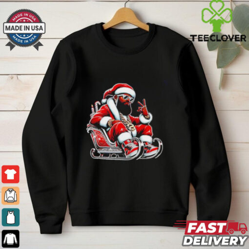 The Neighborhood Santa black Santa Christmas shirt