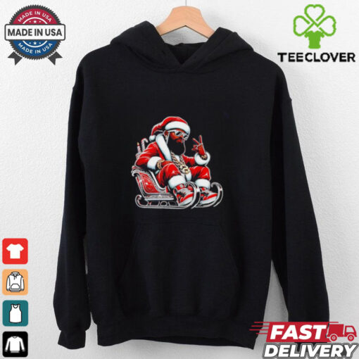 The Neighborhood Santa black Santa Christmas shirt