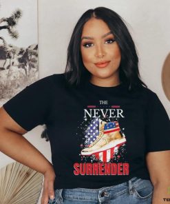 The Never Surrender Trump Sneakerheads American Flag Shirt