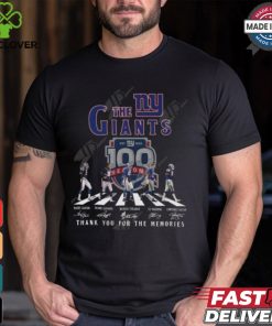 The New York Giants 100 Seasons Thank You For The Memories T Shirt