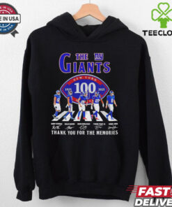 The New York Giants 100th Anniversary 1925 2025 abbey road signature shirt
