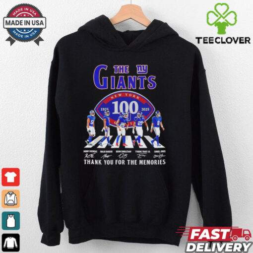 The New York Giants 100th Anniversary 1925 2025 abbey road signature shirt