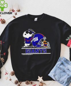 The New York Giants Joe Cool And Woodstock Snoopy Mashup shirt