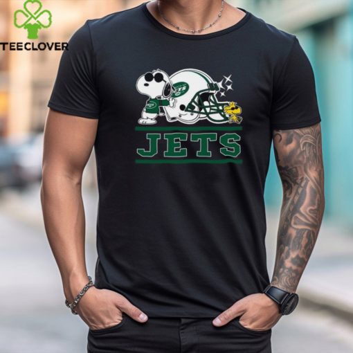 The New York Jets Joe Cool and Woodstock Snoopy Mashup Shirt