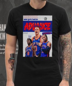 The New York Knicks Advance To The Second Round 2024 NBA Playoffs T Shirt