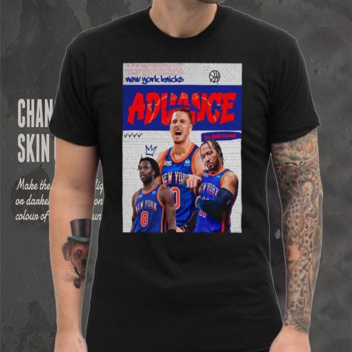 The New York Knicks Advance To The Second Round 2024 NBA Playoffs T Shirt