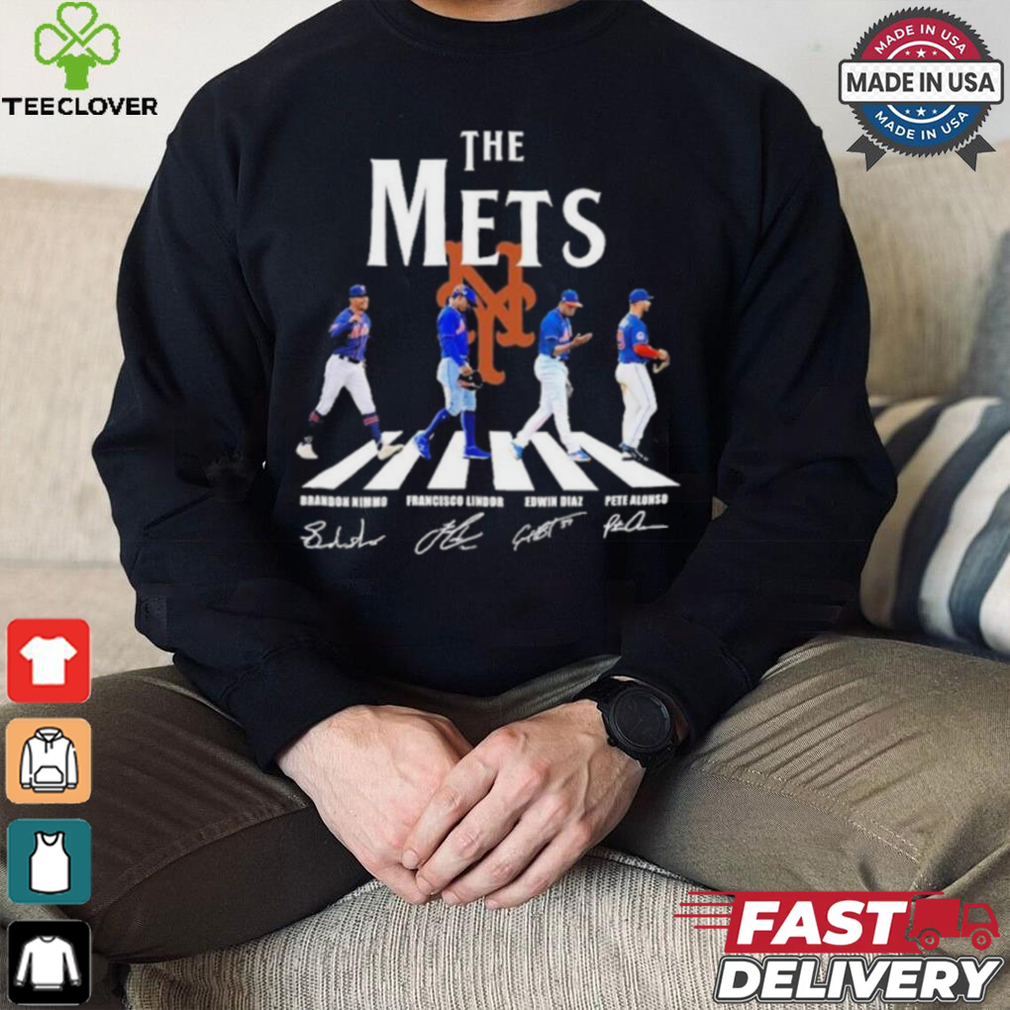 The New York Mets Abbey Road Nimmo Lindor Diaz And Alonso Shirt The New York Mets Abbey Road Nimmo Lindor Diaz And Alonso Shirt