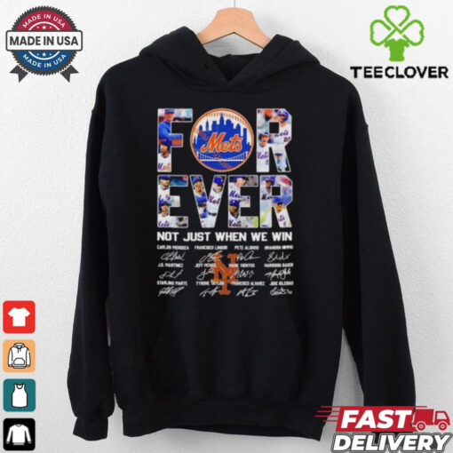 The New York Mets forever not just when we win signature 2024 hoodie, sweater, longsleeve, shirt v-neck, t-shirt