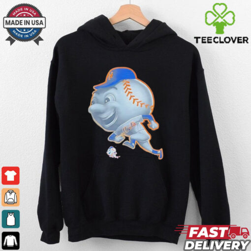 The New York Mets mascot running hoodie, sweater, longsleeve, shirt v-neck, t-shirt