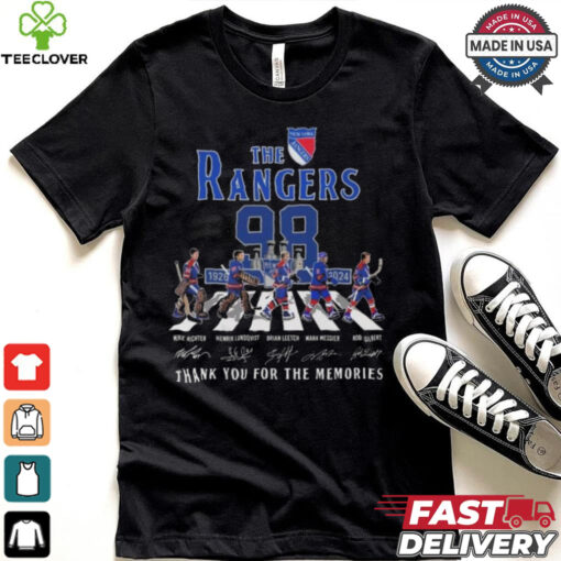 The New York Rangers 1926 2024 Signature Thank You For The Memories Signatures Shirt