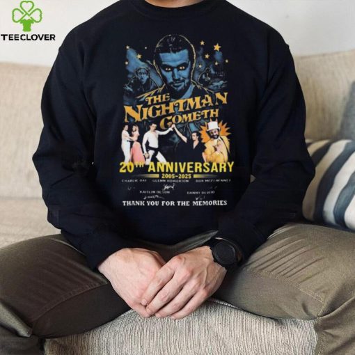 The Nightman Cometh 20th Anniversary 2005 2025 Signatures shirt