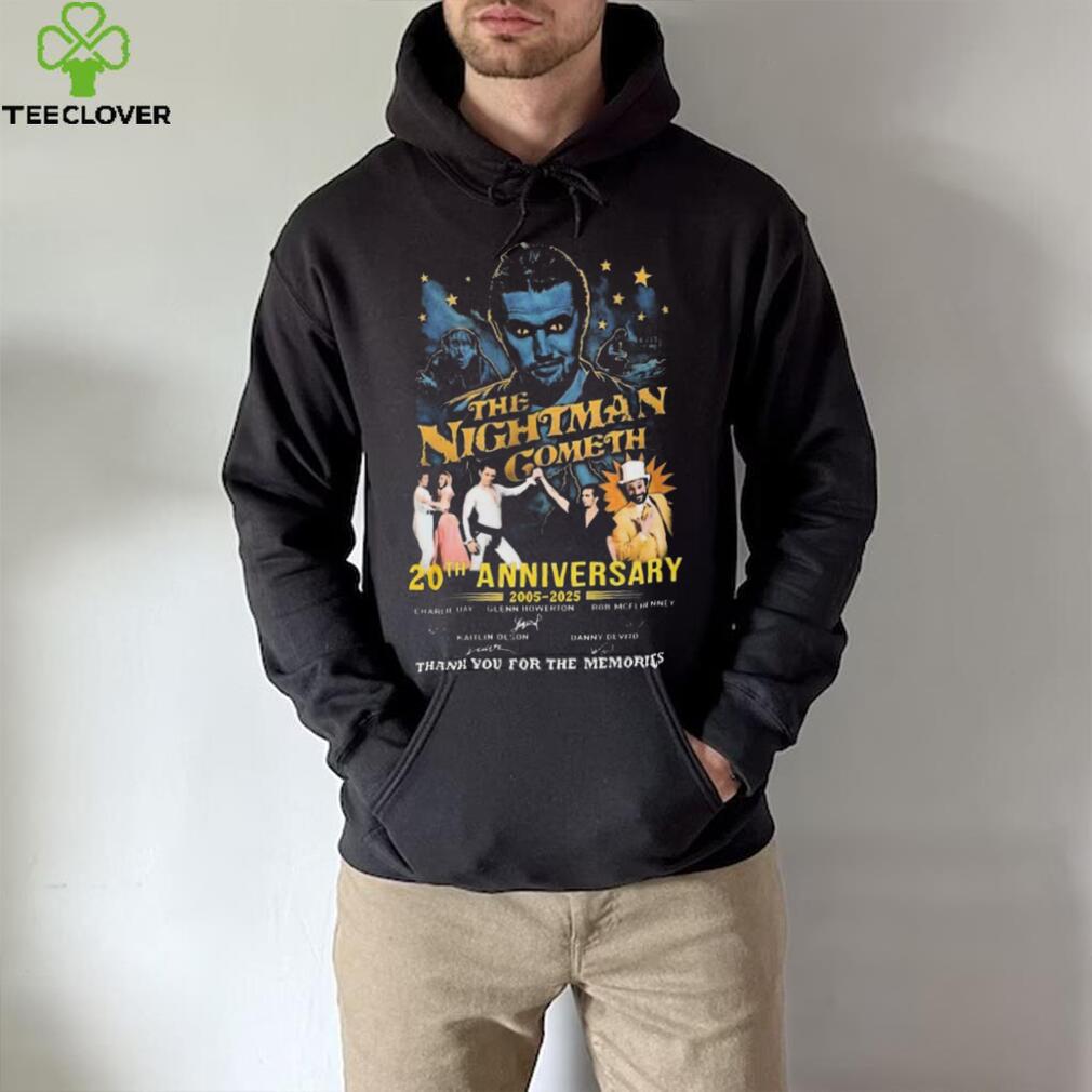 The Nightman Cometh 20th Anniversary 2005 2025 Signatures shirt The Nightman Cometh 20th Anniversary 2005 2025 Signatures shirt