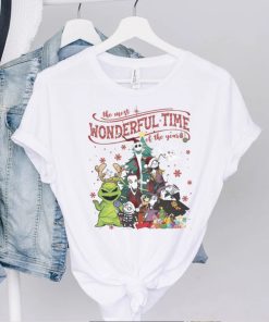 The Nightmare Before Christmas Characters Most Wonderful Time Of The Years T shirt