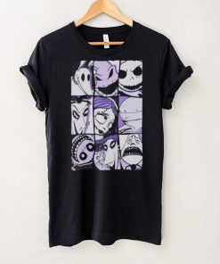 The Nightmare Before Christmas Purple Grid Boyfriend Fit Girls T Shirt