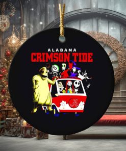 The Nightmare Before Christmas characters Alabama Crimson Tide on the car ornament