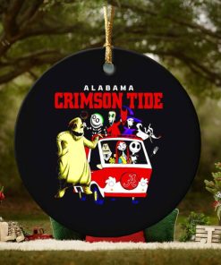 The Nightmare Before Christmas characters Alabama Crimson Tide on the car ornament