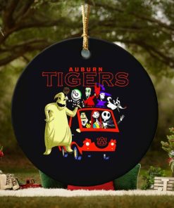 The Nightmare Before Christmas characters Auburn Tigers on the car ornament