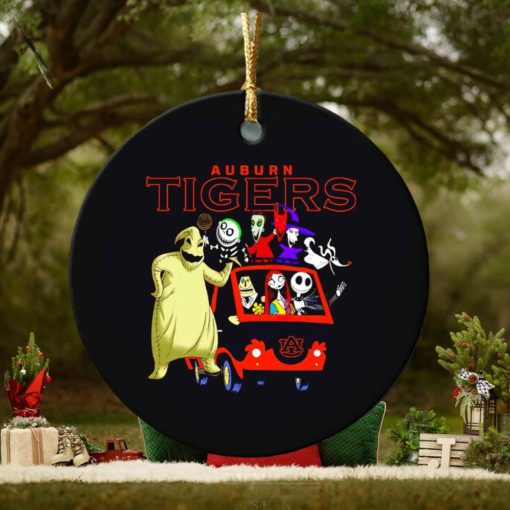 The Nightmare Before Christmas characters Auburn Tigers on the car ornament