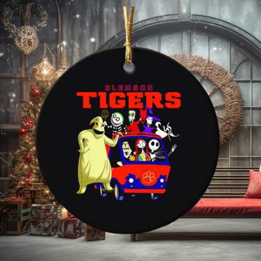 The Nightmare Before Christmas characters Clemson Tigers on the car ornament