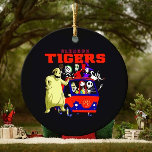 The Nightmare Before Christmas characters Clemson Tigers on the car ornament