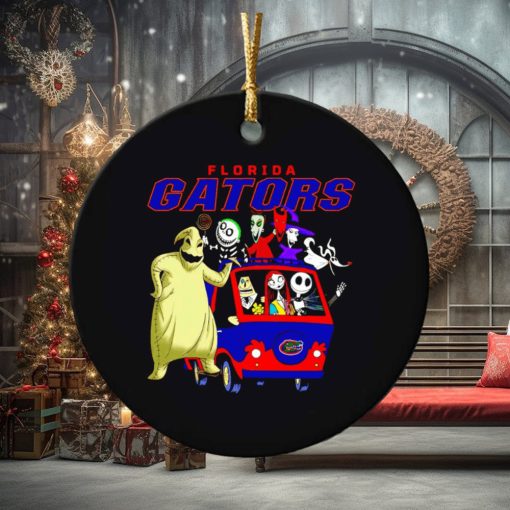 The Nightmare Before Christmas characters Florida Gators on the car ornament