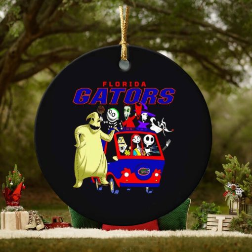 The Nightmare Before Christmas characters Florida Gators on the car ornament