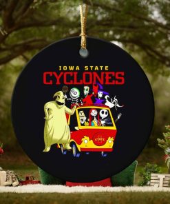 The Nightmare Before Christmas characters Iowa State Cyclones on the car ornament