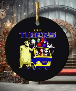 The Nightmare Before Christmas characters LSU Tigers on the car ornament