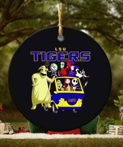 The Nightmare Before Christmas characters LSU Tigers on the car ornament