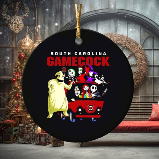 The Nightmare Before Christmas characters South Carolina Gamecocks on the car ornament