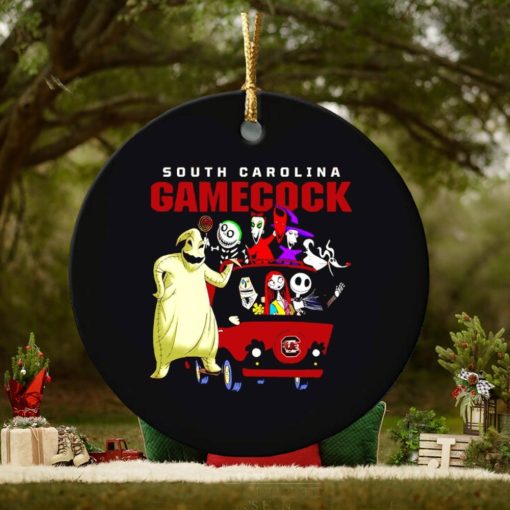 The Nightmare Before Christmas characters South Carolina Gamecocks on the car ornament