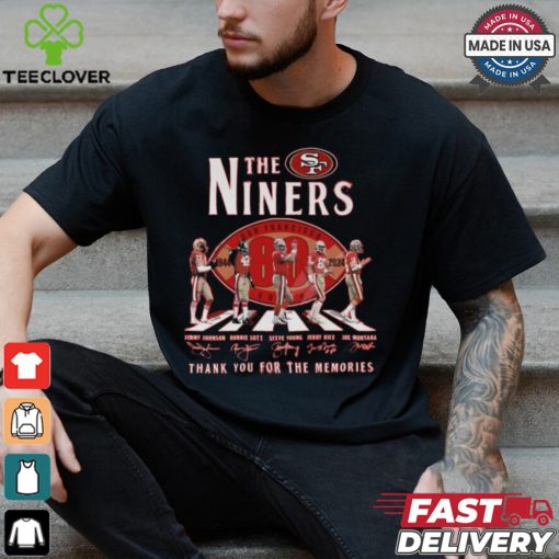 The Niners Abbey Road 80 Years Of 1944 2024 Thank You For The Memories Signatures Shirt