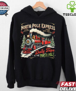 The North Pole Polar Express Train Depot Christmas Shirt