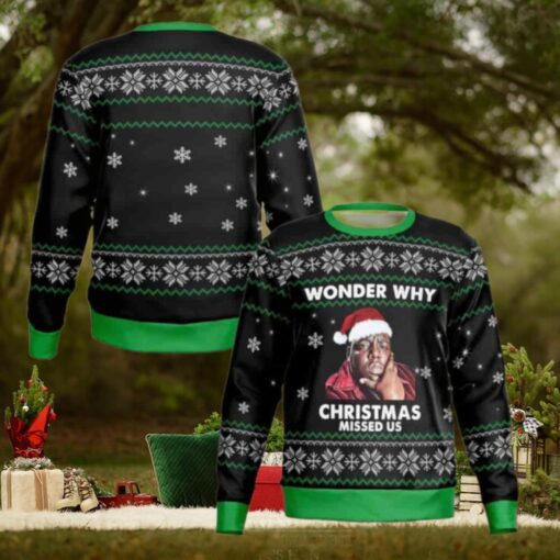 The Notorious Big Wonder Why Christmas Missed US Biggie Chirstmas Gifts 2024 For Family And Friends Ugly Sweater