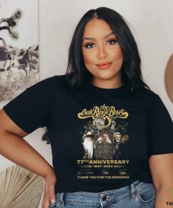 The Oak Ridge Boys 77th Anniversary 1947 2024 Thank You For The Memories T Shirt