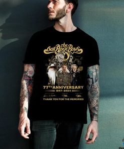 The Oak Ridge Boys 77th Anniversary 1947 2024 Thank You For The Memories T Shirt